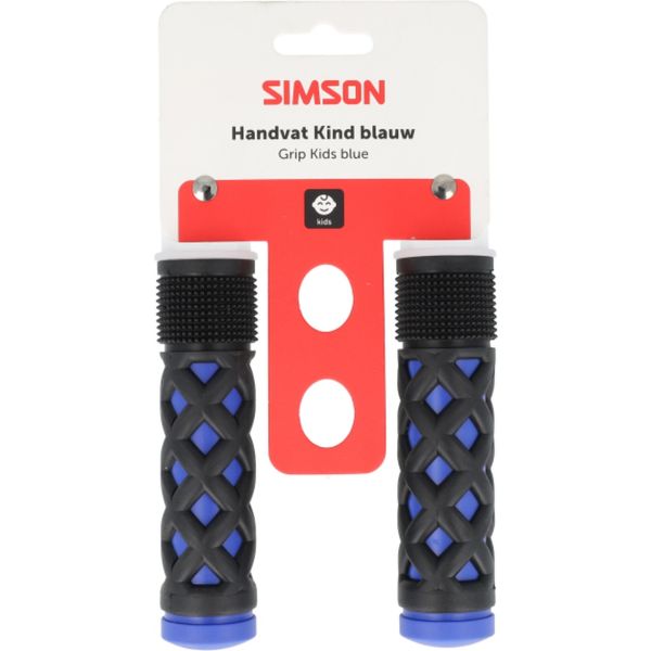 Simson handvatset kinder kobalt zwart