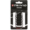 Trivio - spacer 2mm 1 1 8 aluminium zwart - 5 stuks
