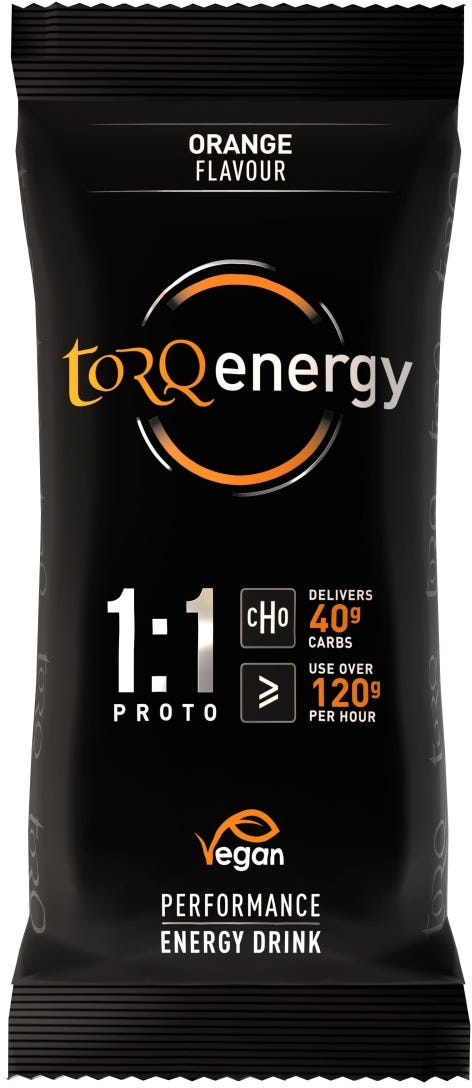Torq 1:1 energy drink orange pouch (box 12)