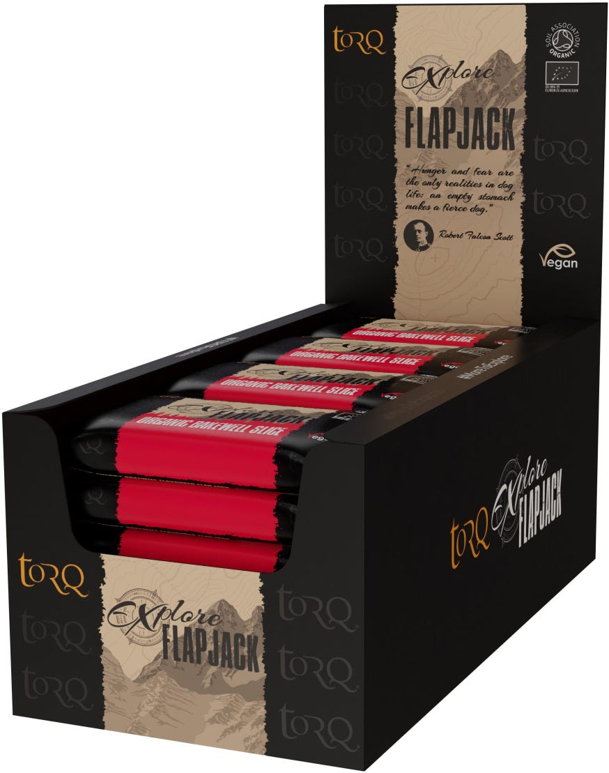 Torq explore organic bakewell flapjack (box 20)