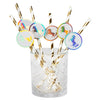 Boland papieren rietjes eenhoorn set a 6 stuks 20cm