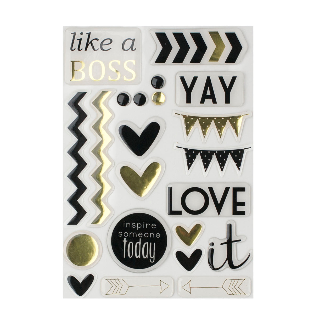 Vaessen creative • love it epoxy stickers 22st.