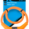 M-wave kabelcijferslot silicon 900 x 12mm - oranje