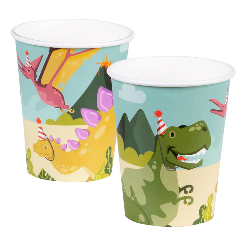 Boland papieren bekers dino party set a 10 21cl