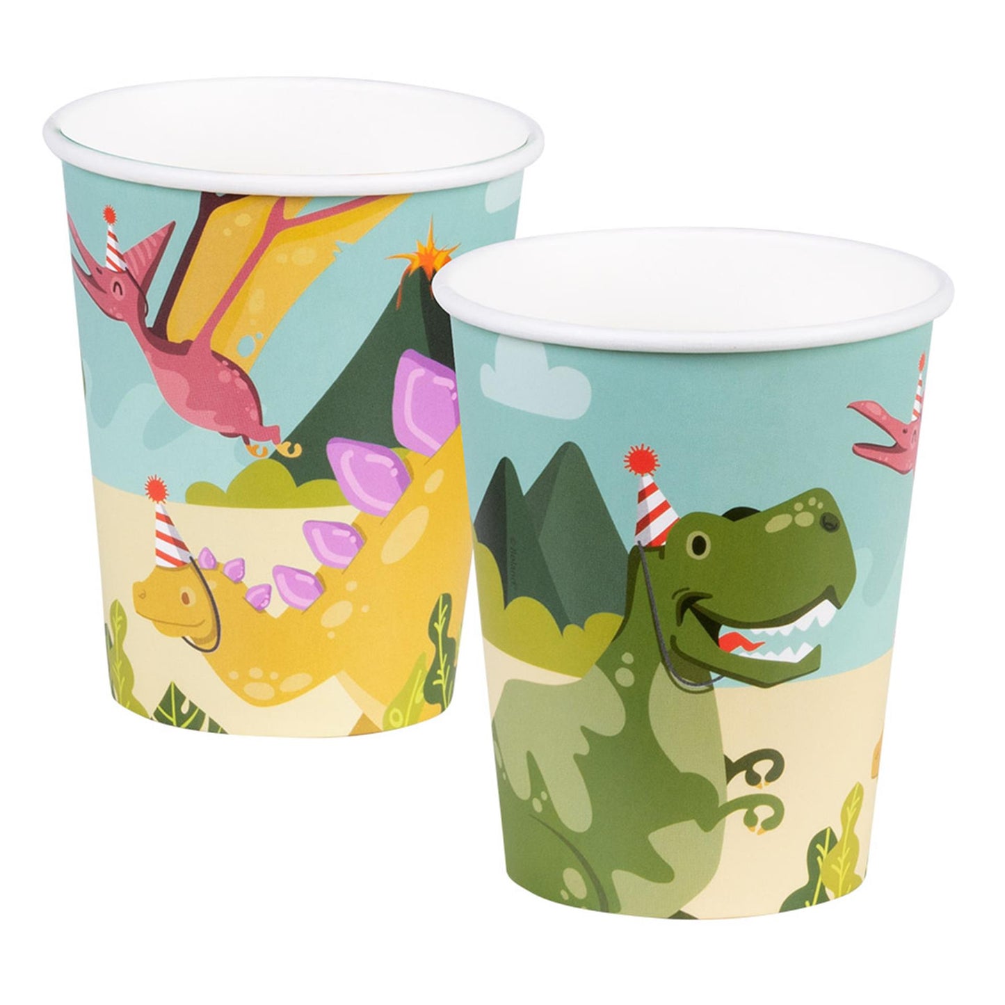 Boland papieren bekers dino party set a 10 stuks 21cl
