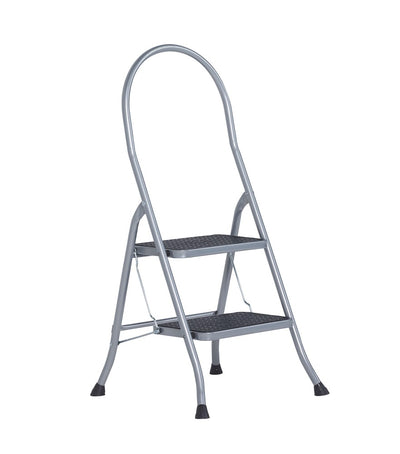 Altrex cromato huishoudtrap 2-treeds met hoge beugel silver - 500950