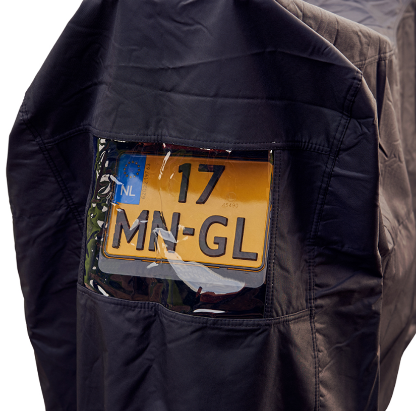 Ds covers Motorhoes ALFA topcase XLarge met kentekenvenster