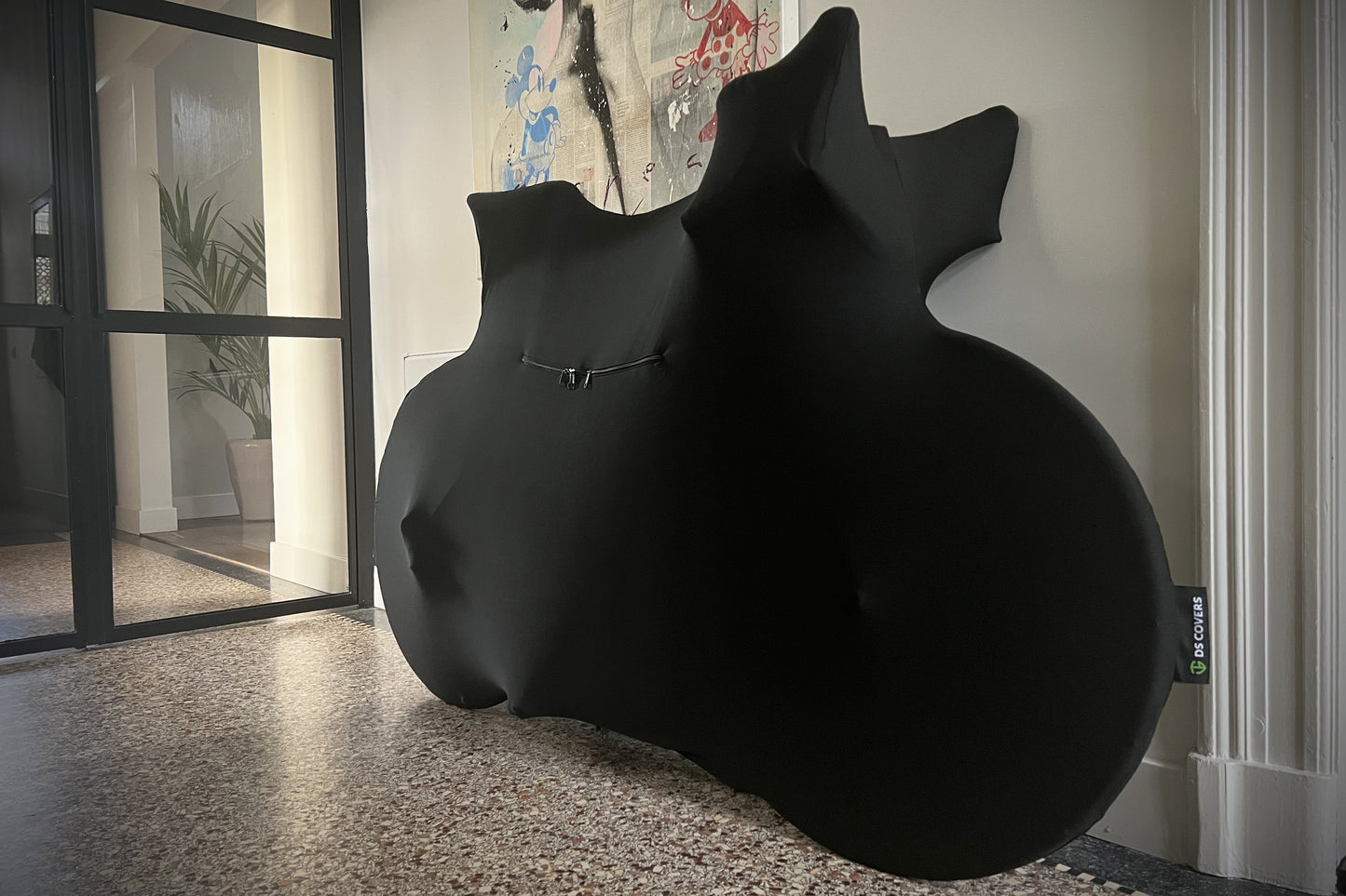 Ds covers Fietssok FULL geschikt voor op de fietsdrager zwart