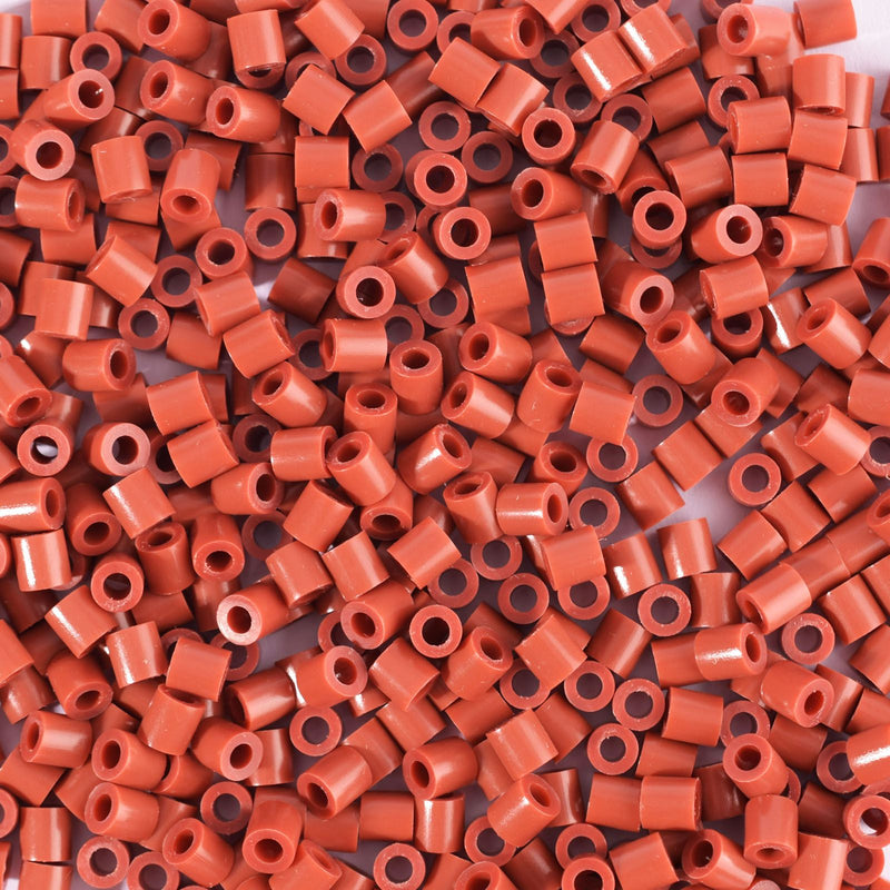 Vaessen creative • strijkkralen rood bruin 1100st.