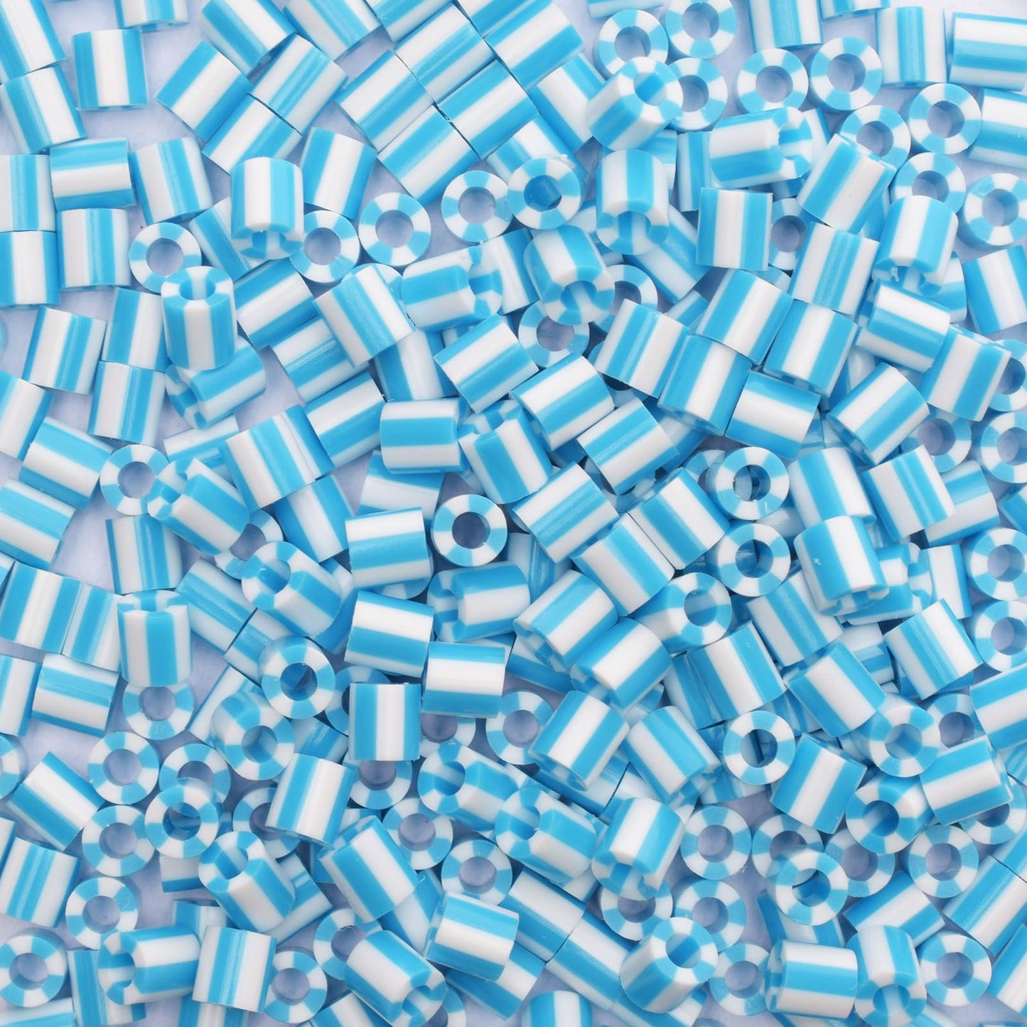 Vaessen creative • strijkkralen tweekleurig blauw-wit 550st.