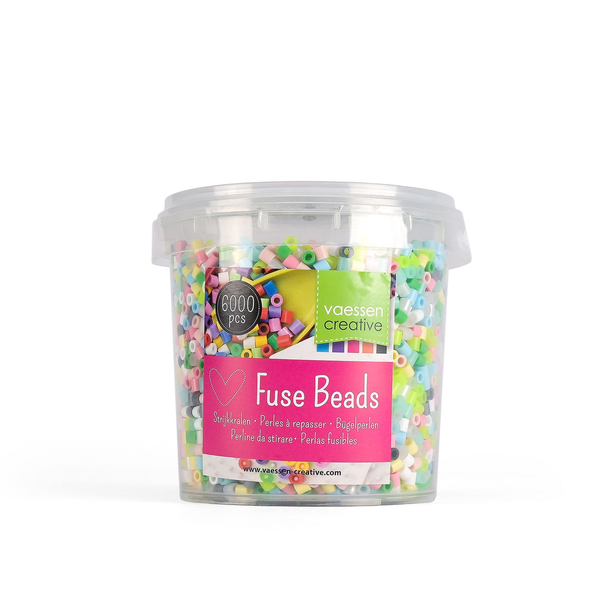 Vaessen creative • strijkkralen 6000st. pastel