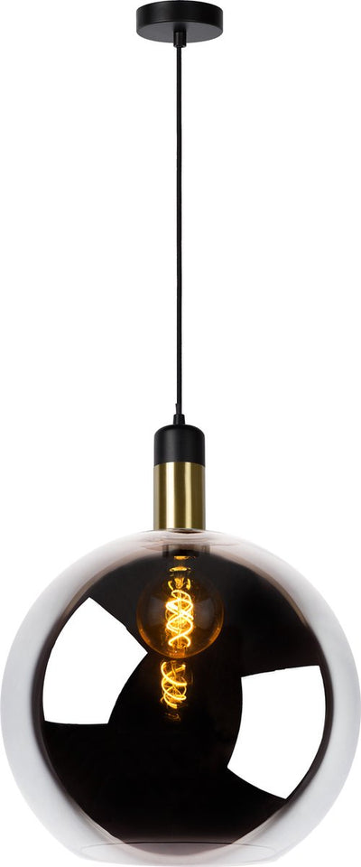 Lucide julius - hanglamp - ø 40 cm - 1xe27 - fumé