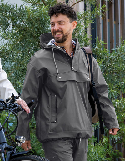 Mirage Regenjas Rainfall Closed Jacket maat XL gemaakt van polyester soft touch earl grey