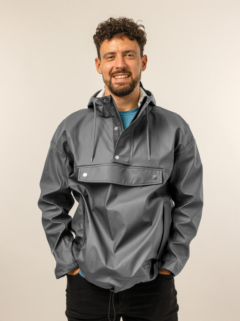 Mirage regenjas rainfall closed jacket - maat xl - gemaakt van polyester soft touch - earl grey