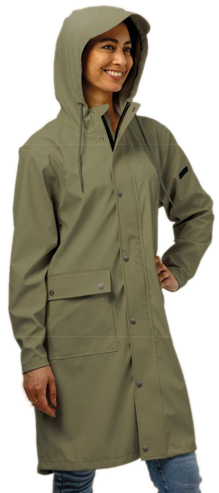 Mirage regenjas rainfall trenchcoat maat xl gemaakt van polyester soft touch olive green