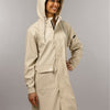 Mirage regenjas rainfall trenchcoat - maat s - gemaakt van polyester soft touch - off white