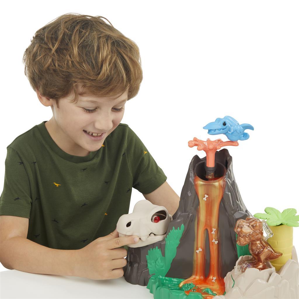 Hasbro play-doh slime hydro glitz dino vulkaan