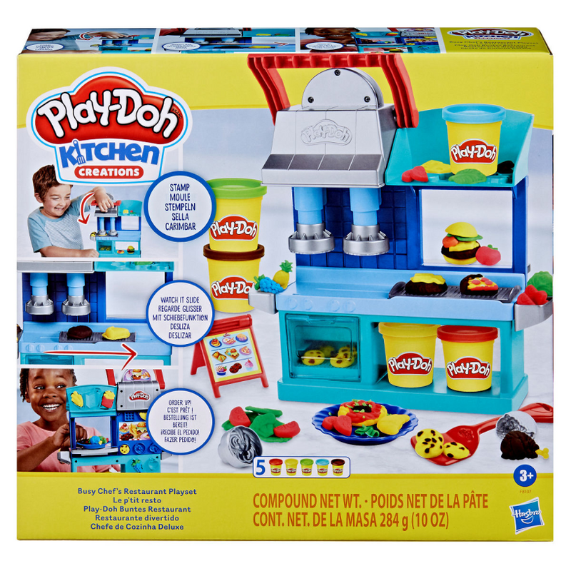 Hasbro play-doh kitchen creation busy chefs restaurant