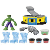 Play-doh marvel hulk smash squish speelset - 4 kleipotjes - afbeelding 2