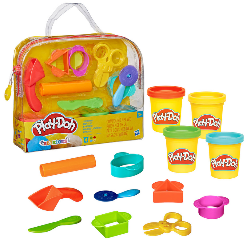 Play-doh starterset - boetseerklei - inclusief 4 potjes klei