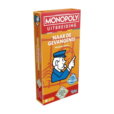 Hasbro monopoly naar de gevangenis - uitbreiding voor monopoly - gezelschapsspel