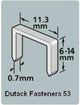 Dutack brad skn12 rvs 30mm p 5000
