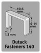 Dutack nieten serie 140 6mm 1000st (nml)