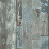Dutch wallcoverings behang steigerhout grijs-blauw - afbeelding 1