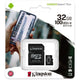 Kingston micro sd kaart 32gb met adapter