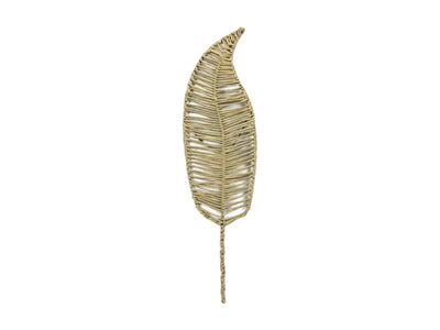 Dijk natural collections wanddeco bladvorm gemaakt van natuurlijk materiaal l118cm naturel