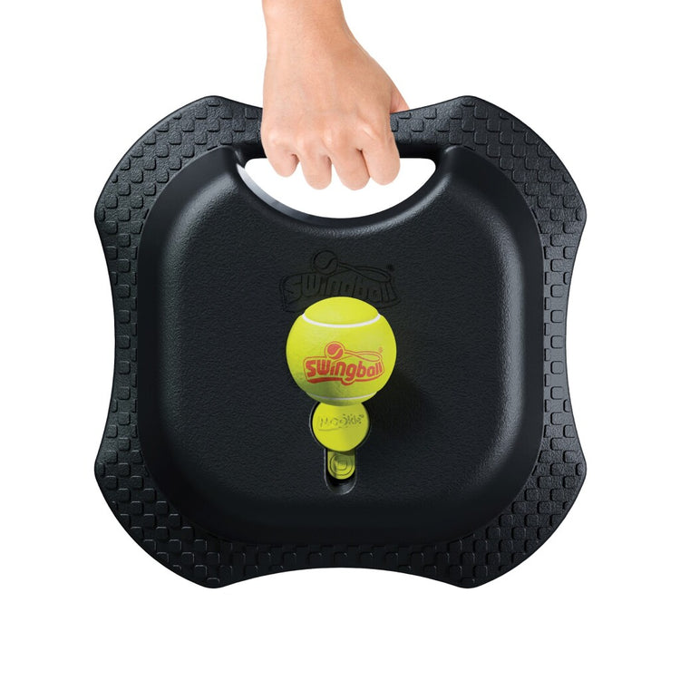 Mookie toys swingball reflex tennis pro - tennistrainer pro met all surface basis - zwart geel
