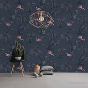 Dutch wallcoverings dutch wallcoverings behang flamingo petrolblauw - afbeelding 2