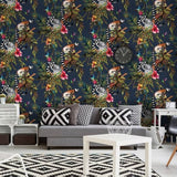 Dutch wallcoverings behang aap petrolblauw - afbeelding 2
