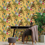 Dutch wallcoverings behang lemur oker - afbeelding 1