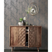 Dutch wallcoverings behang rhea trees grijs en roségoudkleurig - afbeelding 1