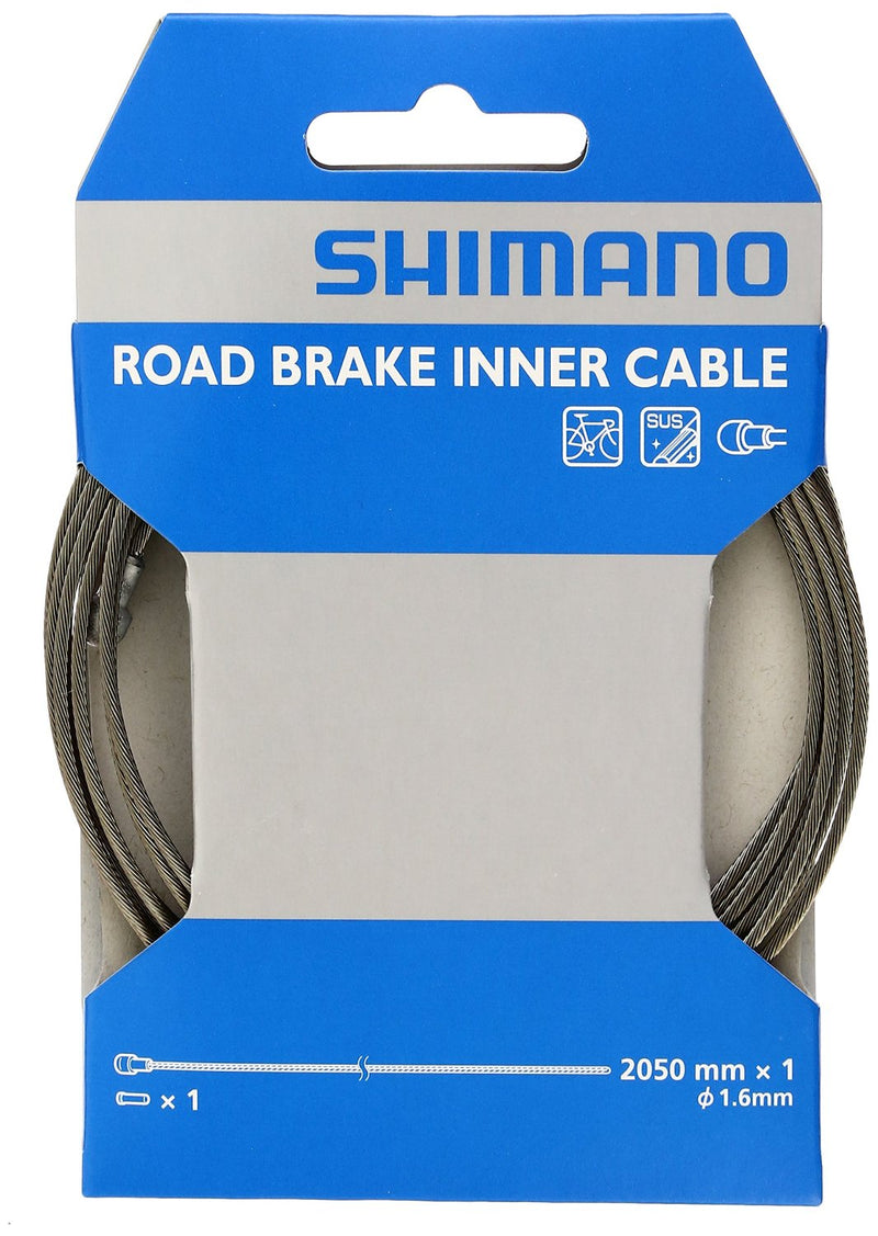 Shimano road stainless steel sus brake inner cable 1.6mm x 2050mm