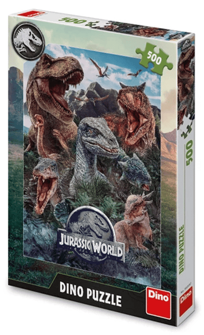 puzzel van jurassic world dinosaurussen 500 stukjes