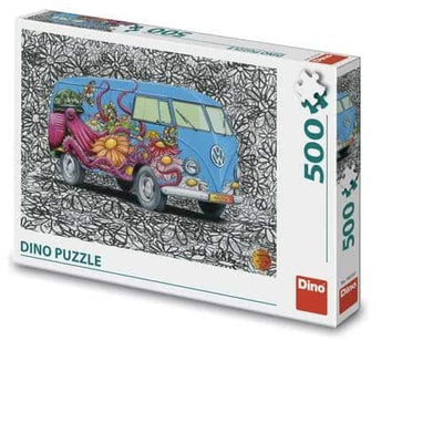 puzzel hippies vw bus 500 stukjes