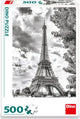 Dinotoys dino puzzel black and white eiffeltoren parijs- 500 stukjes