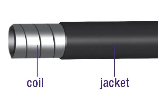 Rem buitenkabel Elvedes zonder voering ø5mm 10 meter - zwart (rol)