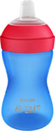 Philips avent zachte bijtbestendige tuitbeker - 9+ maanden - 300ml - blauw rood - scf802 01