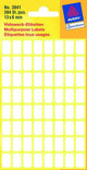 Kangaro etiket zweckform 13x8mm wit blister a 384 etiketjes. bundel a 10 pakjes