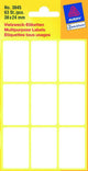 Etiket zweckform 38x24mm wit blister a 63 etiketjes bundel a 10 stuks