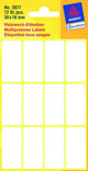 Kangaro etiket zweckform 38x18mm wit blister a 72 etiketjes. bundel a 10 pakjes