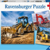 Ravensburger puzzel bouwvoertuigen 3x49pcs