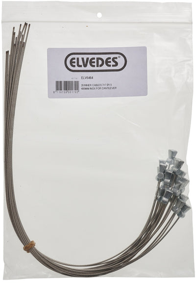 Elvedes RVS binnenkabel Ø1.5 mm L=400mm (20 stuks in zakje)