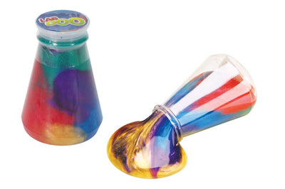 Regenboog slime in fles. 3+