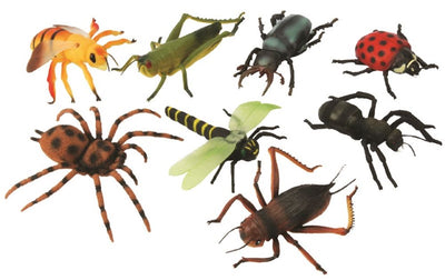 Grote insecten, 12 assortie. 15 cm. 3+