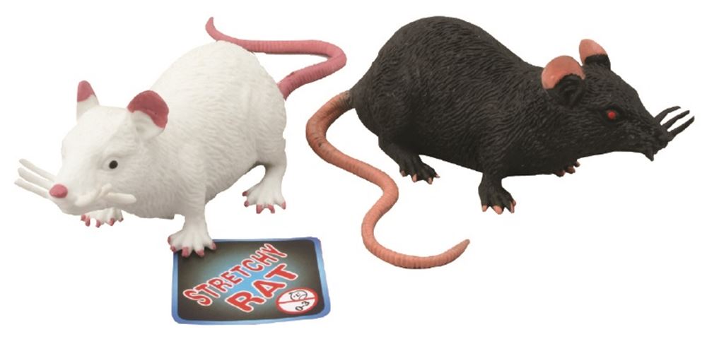 Stretch rat 18 cm. 2 assortie. 3+