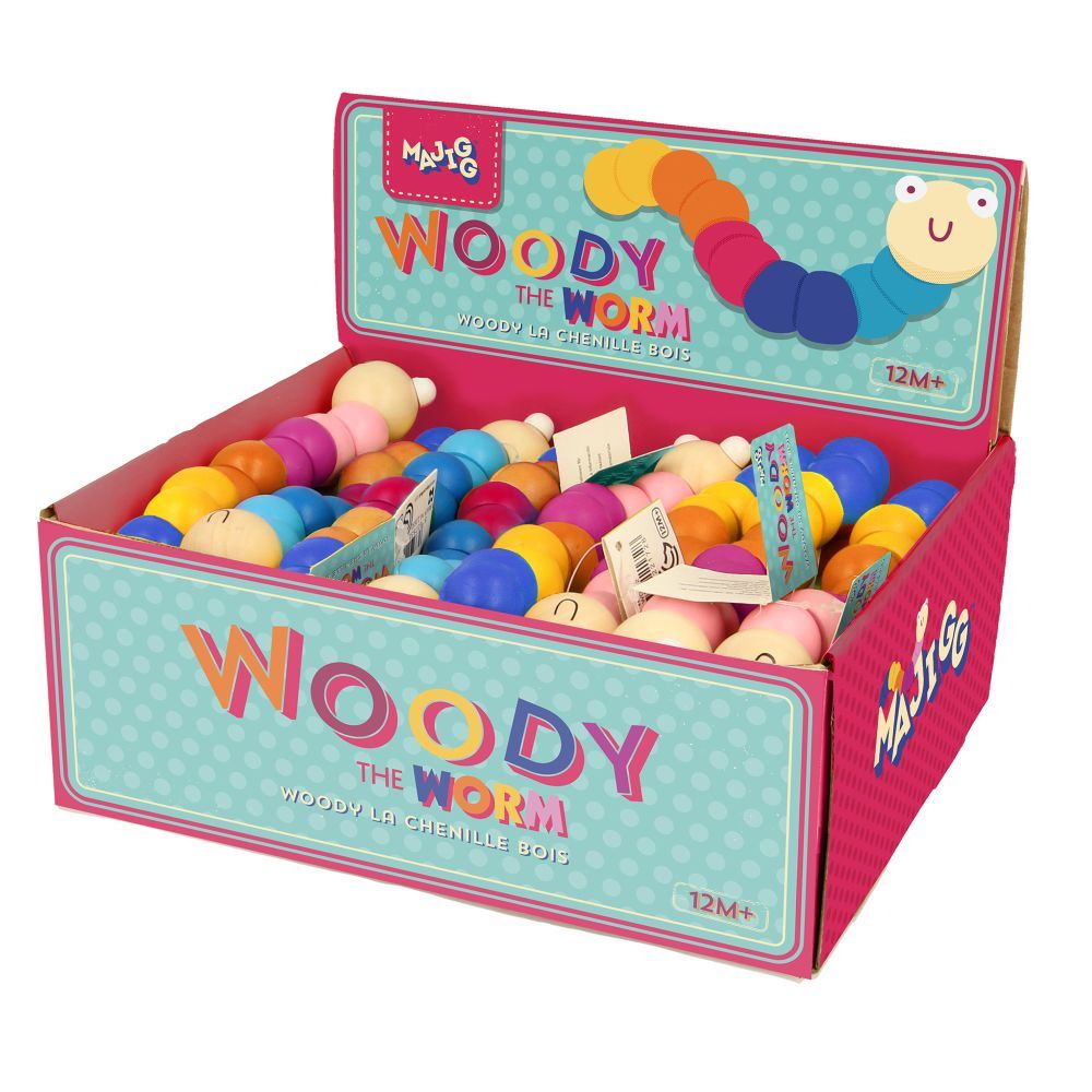 Woody de worm. fsc. 24 stuks. 2+